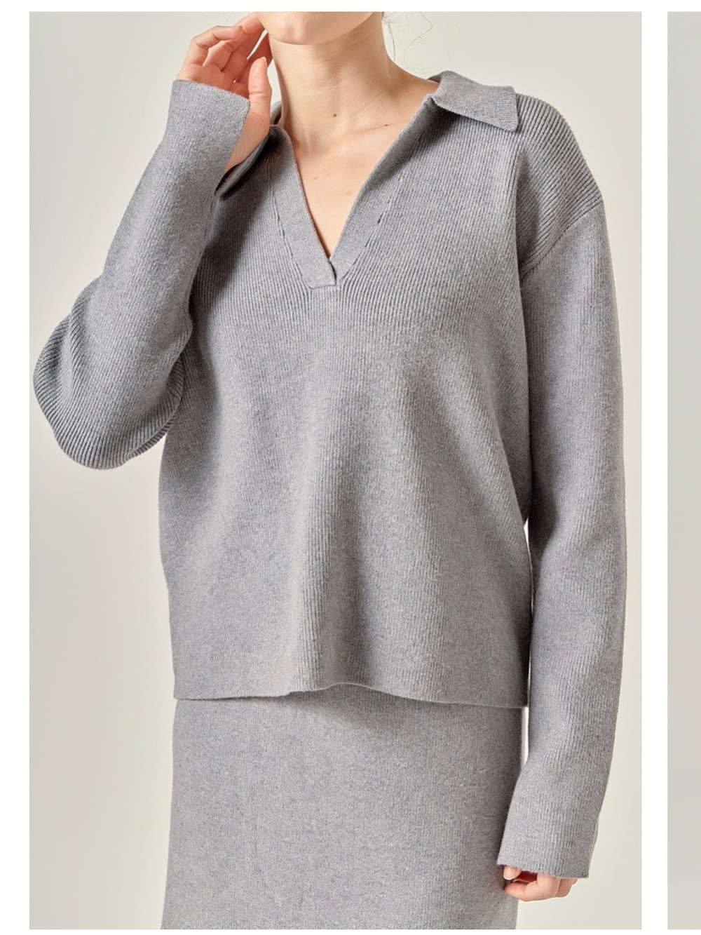 English Factory knit sweater and pants set